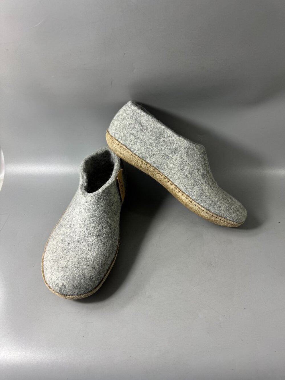 Glerups Shoe with leather sole - Grey, size 40